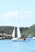 Allievo durante un corso vela